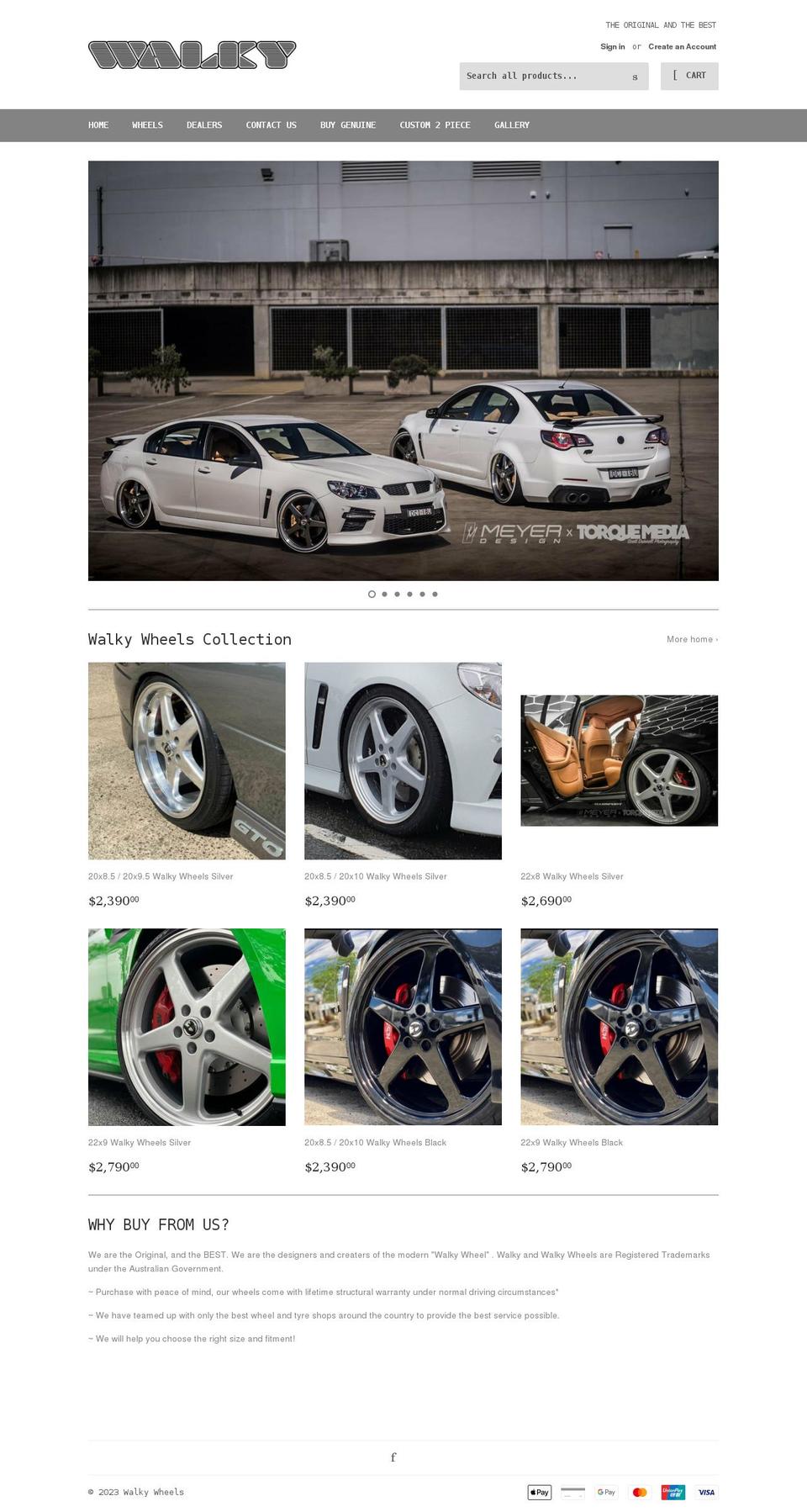 walky.com.au shopify website screenshot