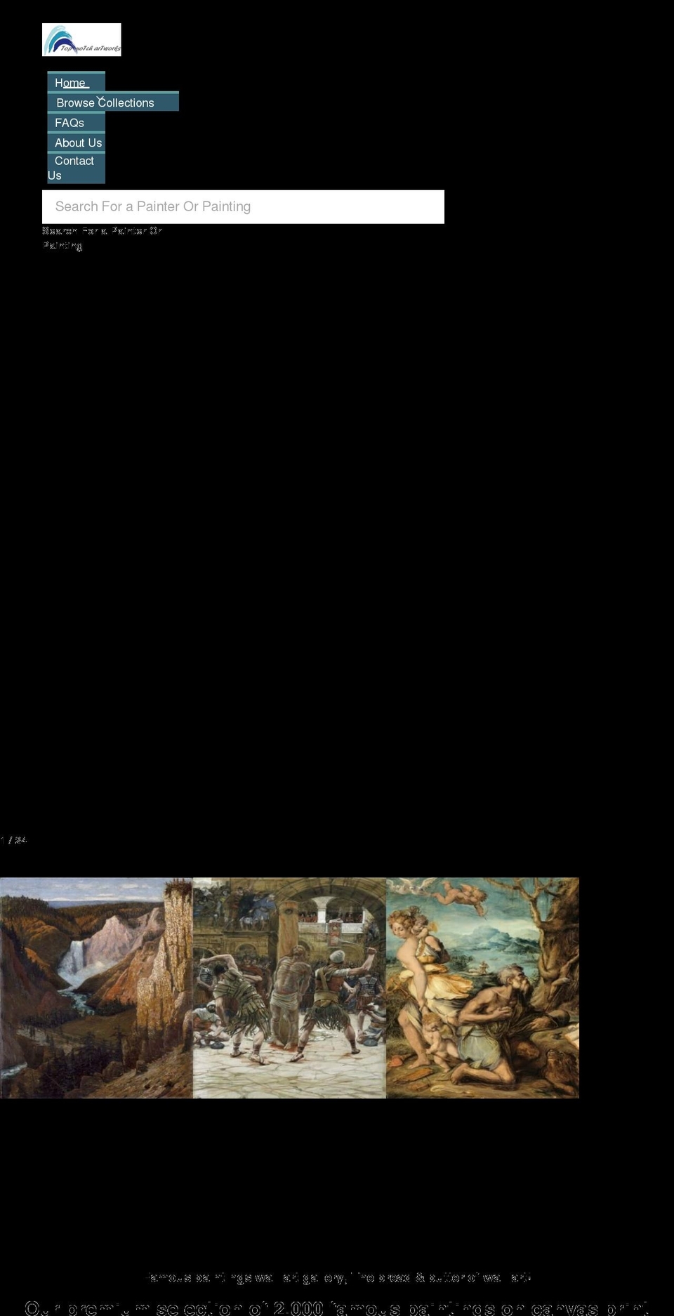 wall-art-gallery.com shopify website screenshot