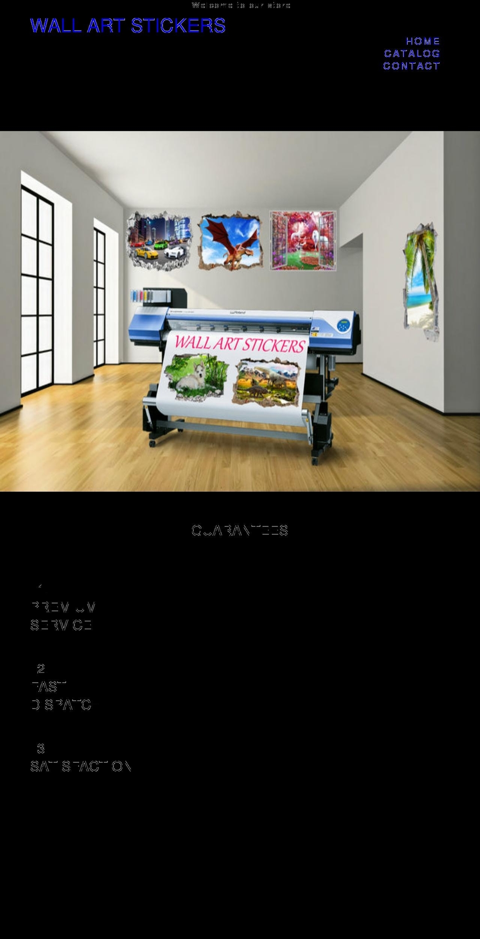 wallartstickers.co.uk shopify website screenshot