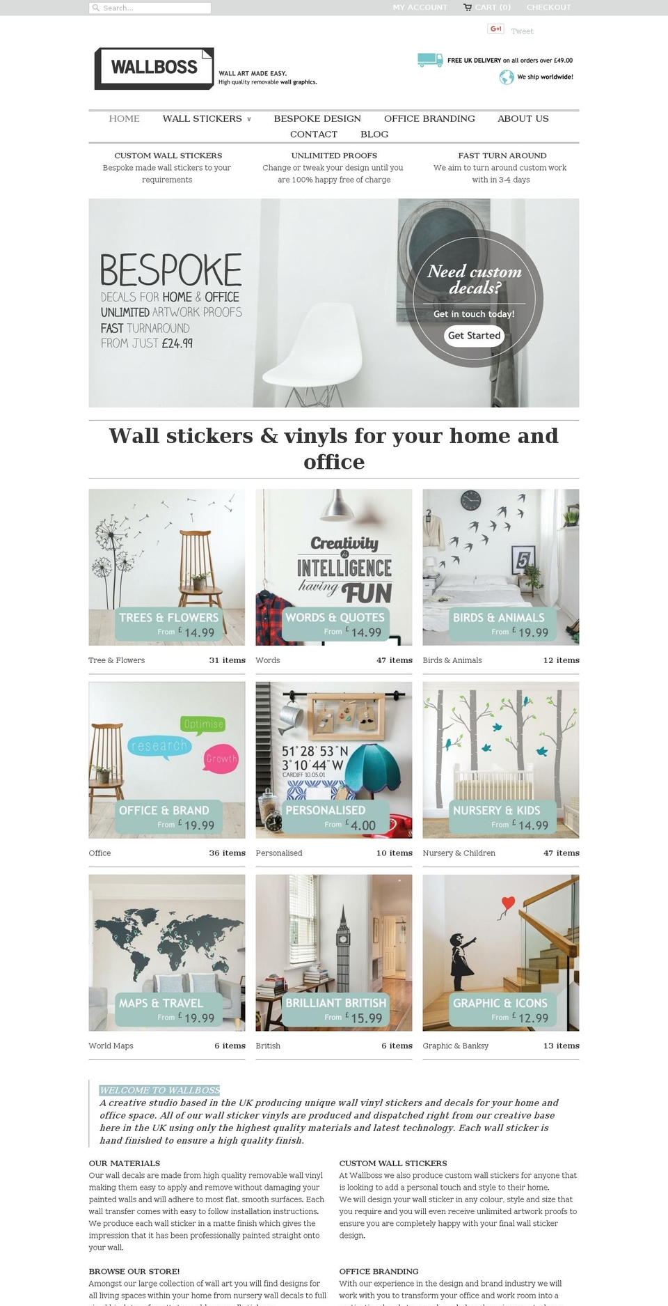 wallboss.com shopify website screenshot