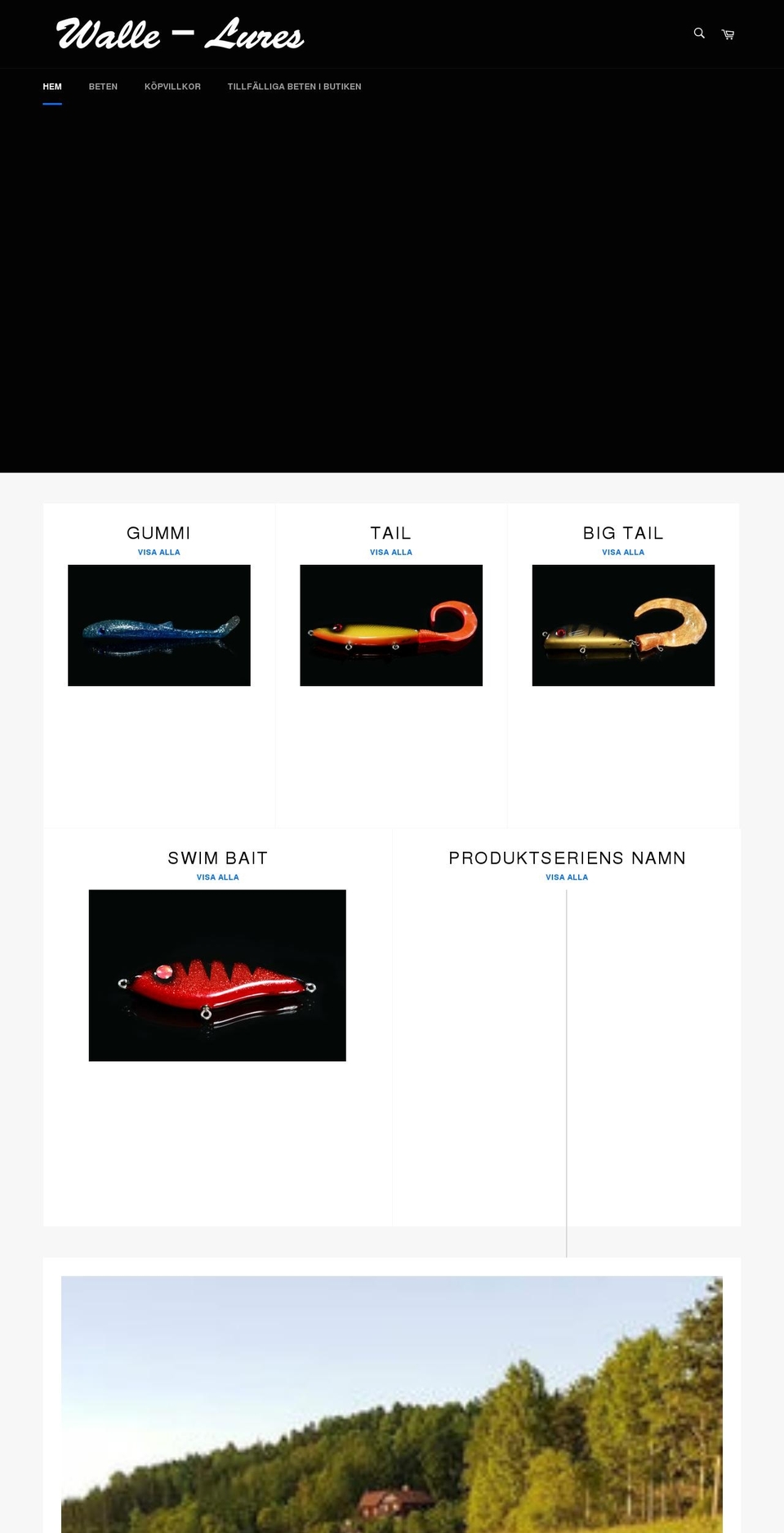 wallelures.com shopify website screenshot