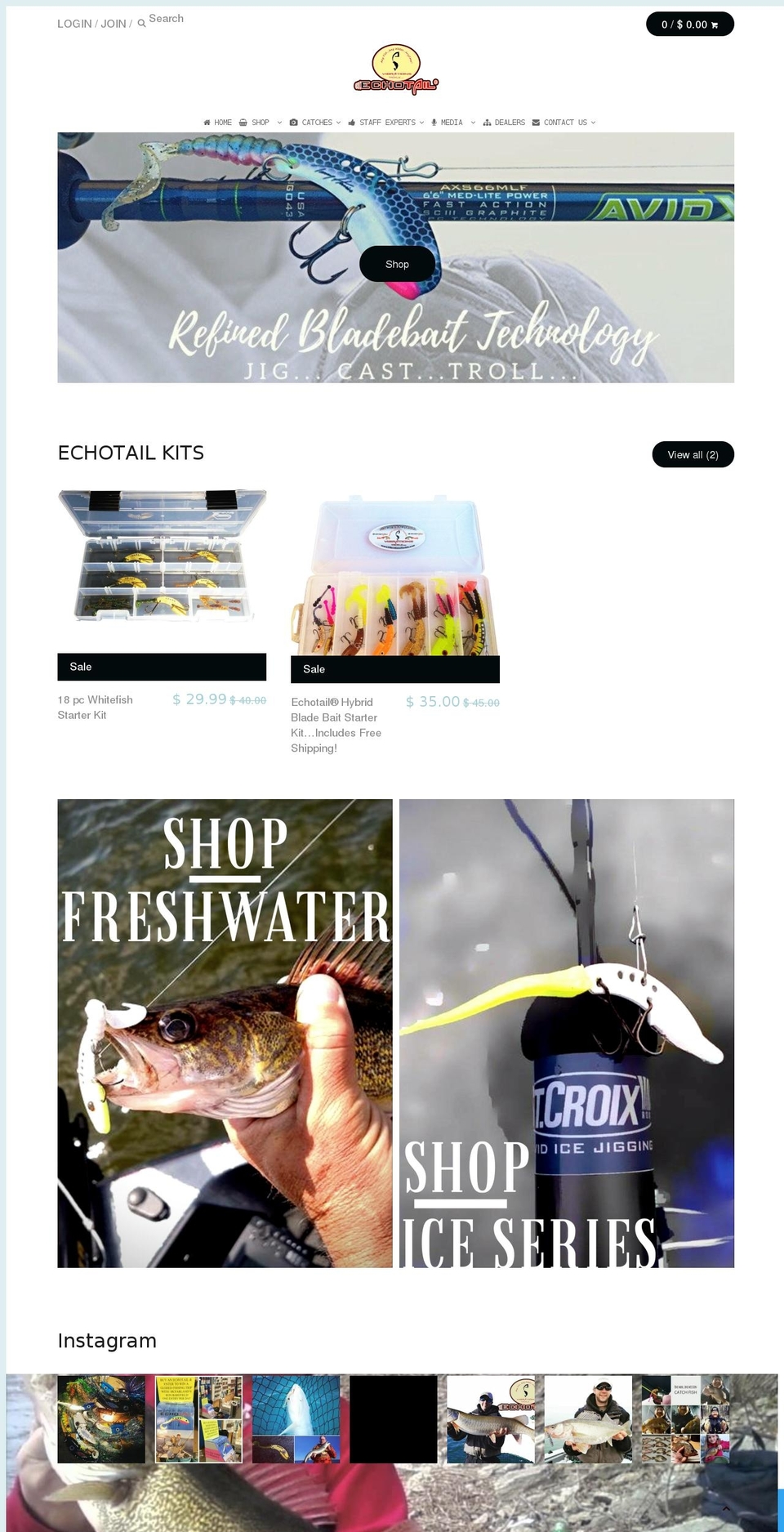 walleyejig.com shopify website screenshot