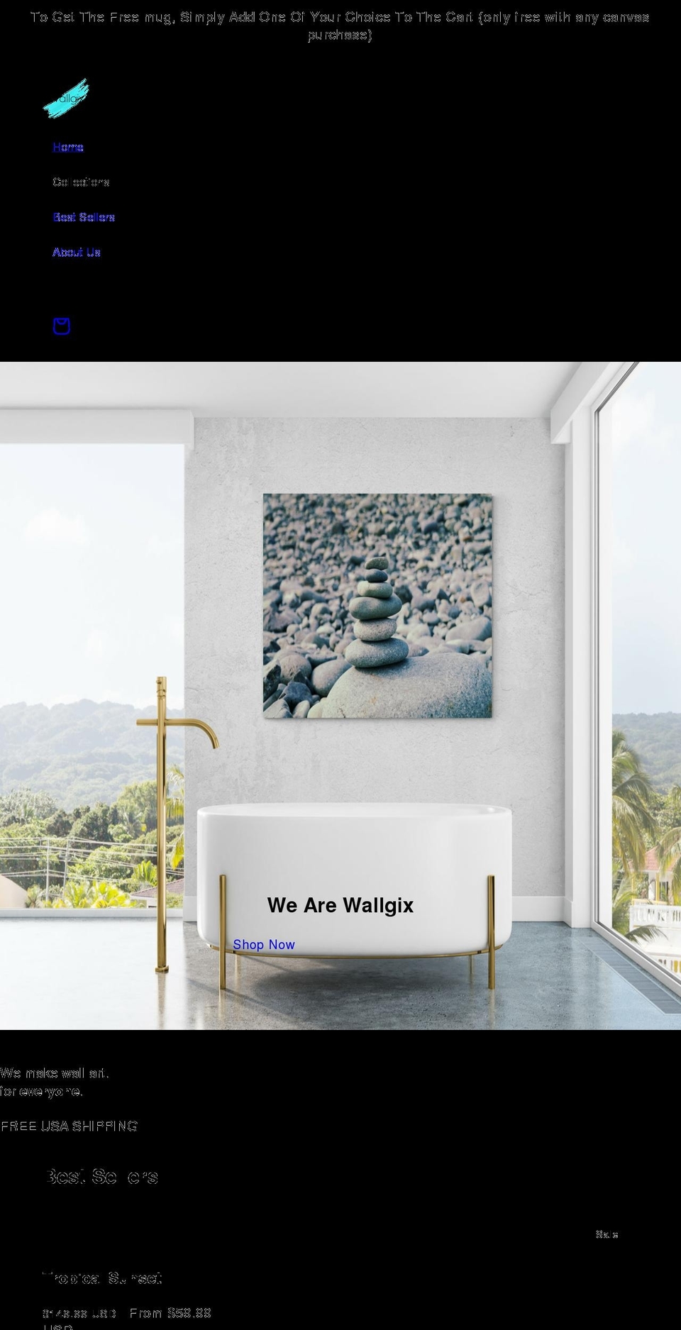 wallgix.com shopify website screenshot