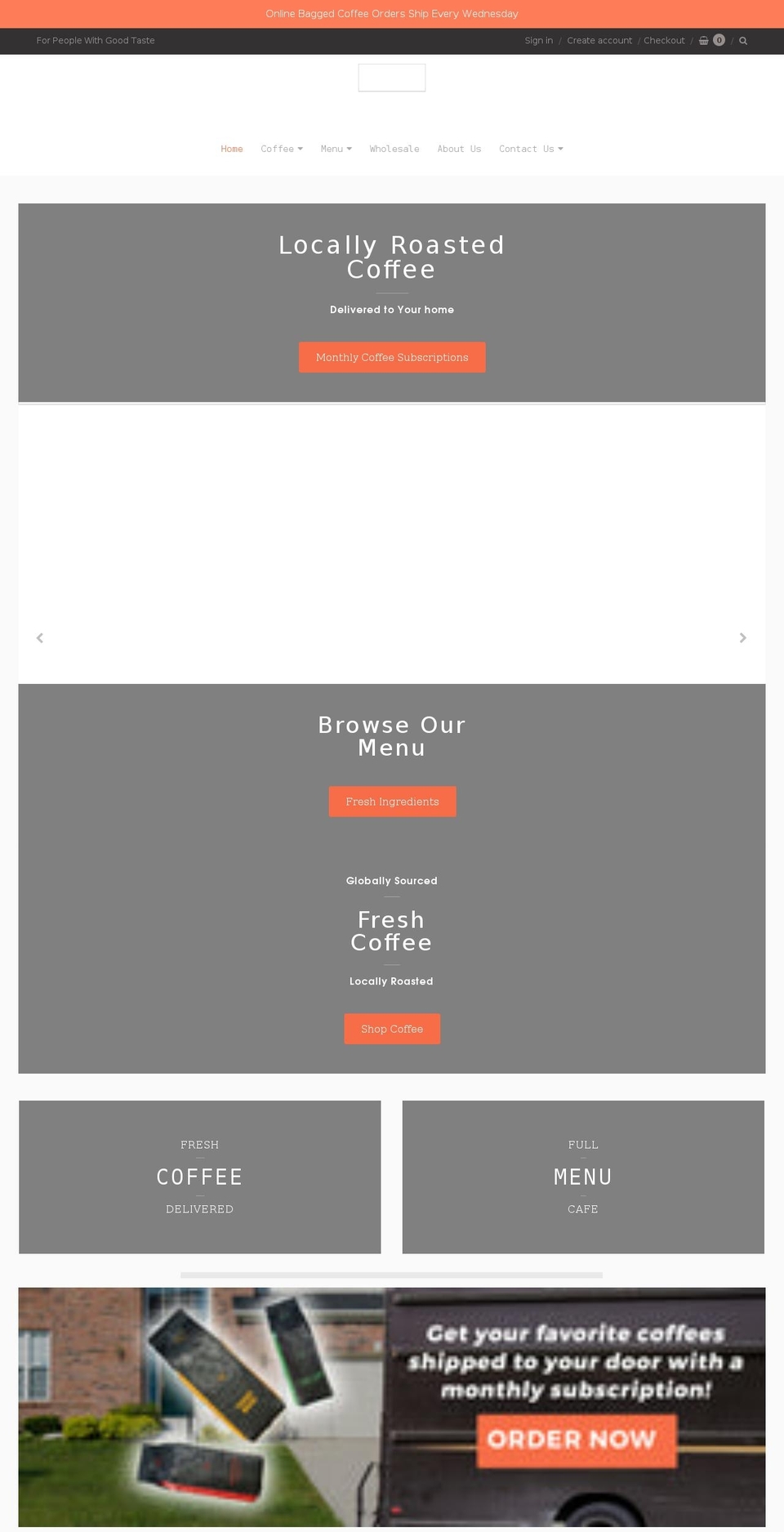 wallhousecoffee.com shopify website screenshot