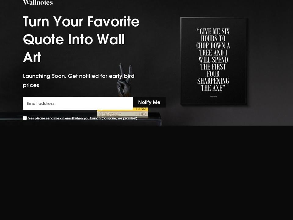 wallnotes.co shopify website screenshot
