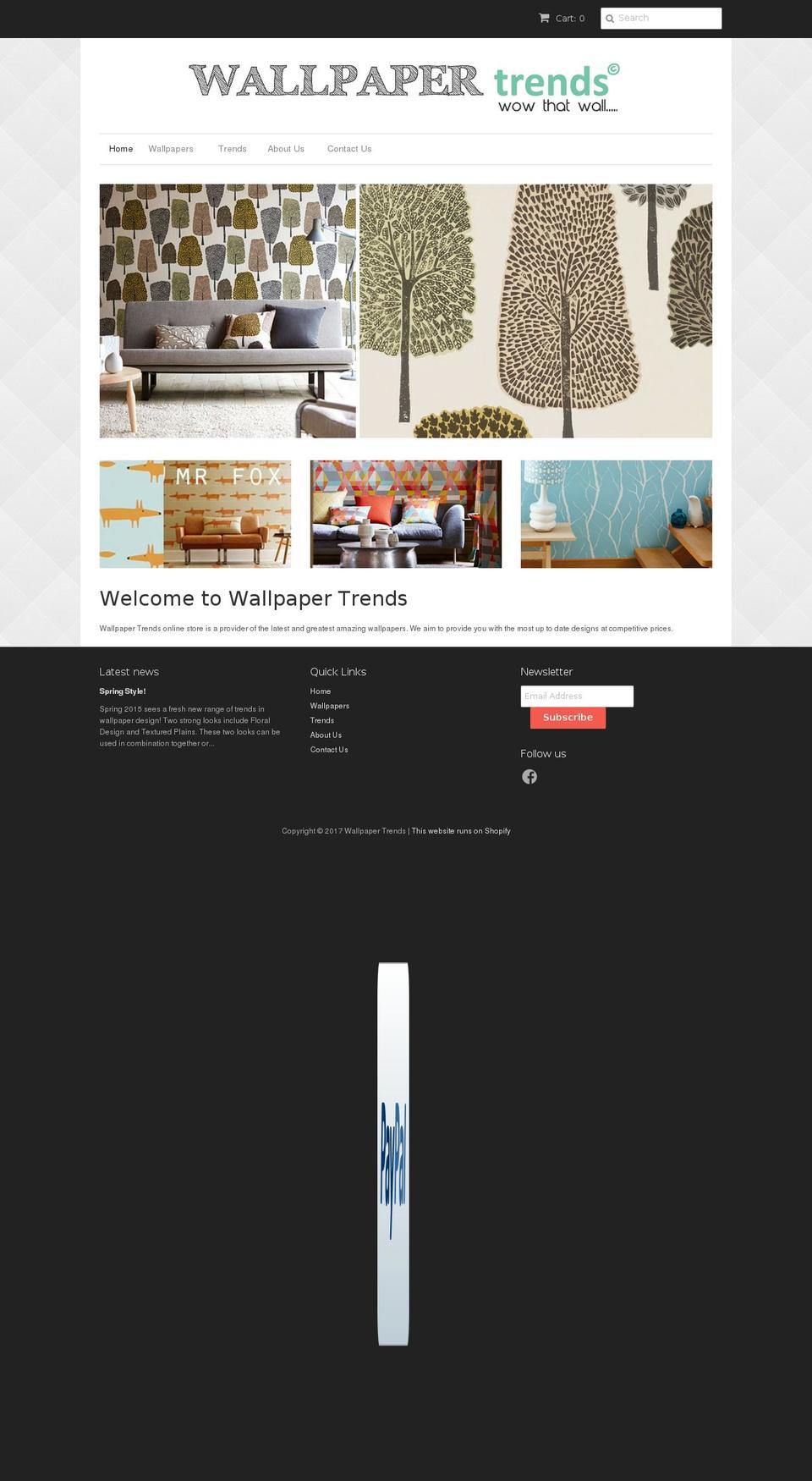 wallpaper-trends.co.nz shopify website screenshot