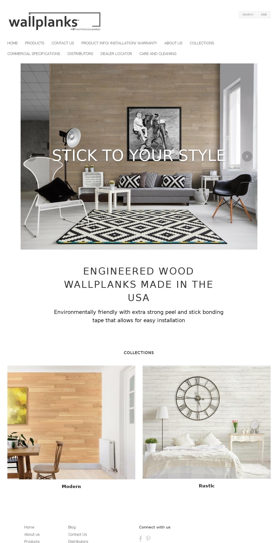 wallplanks.com shopify website screenshot