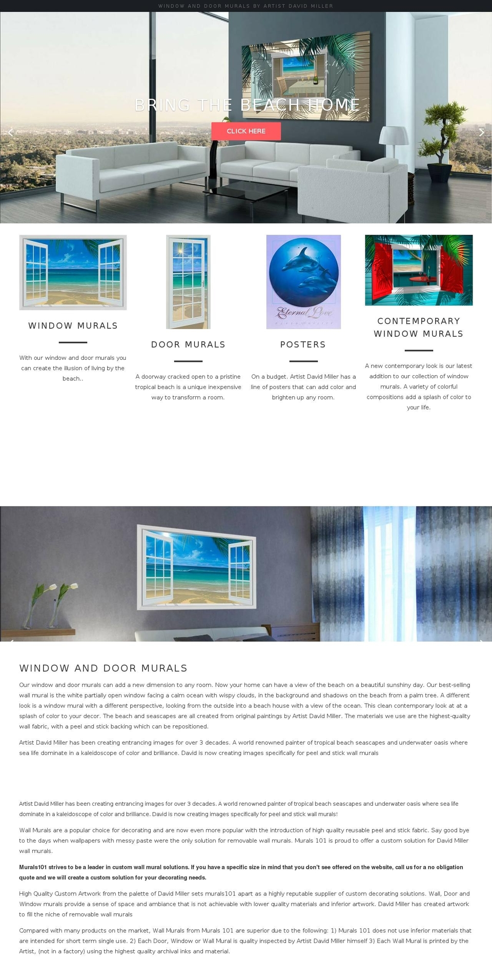 walls101.com shopify website screenshot