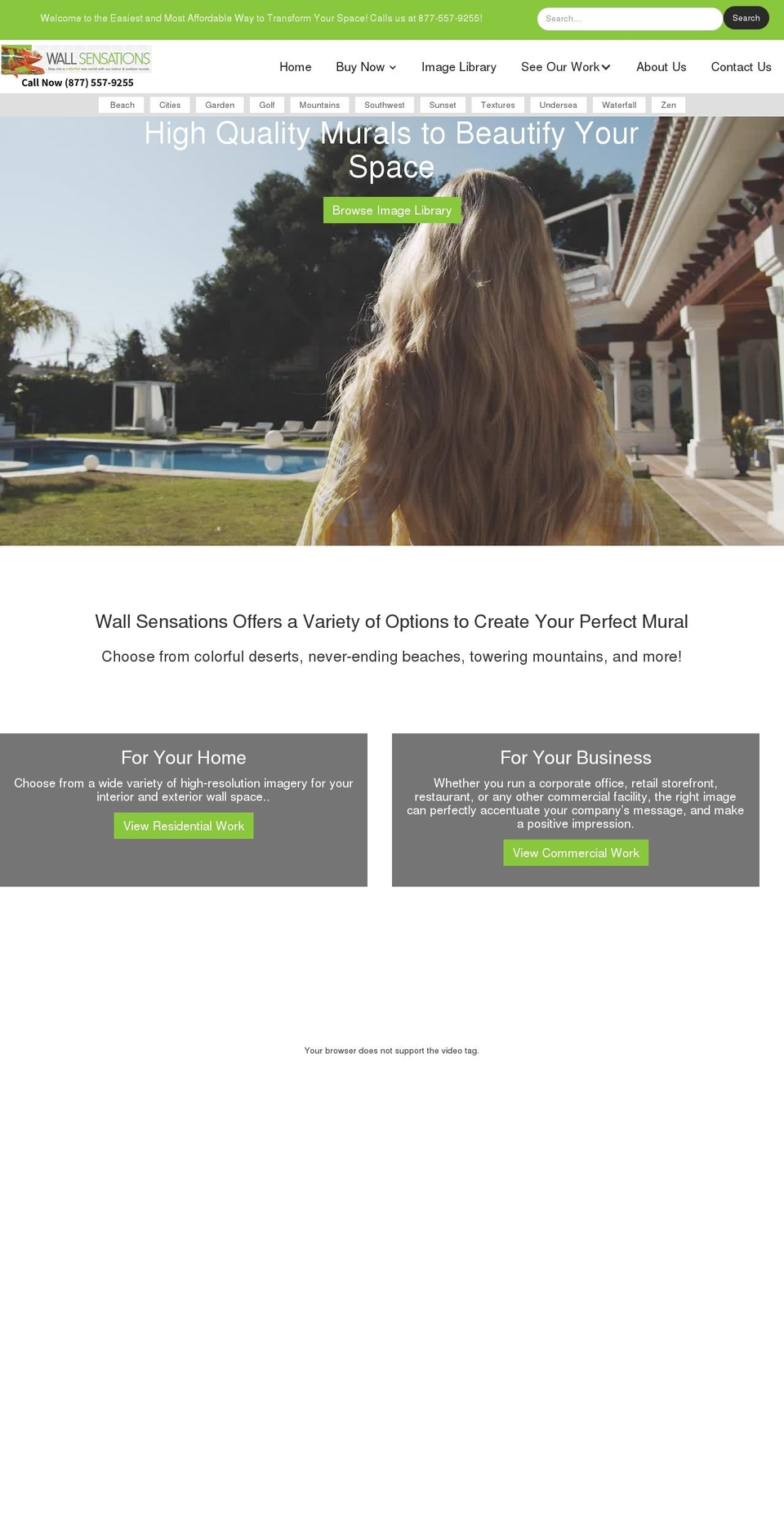 wallsensations.com shopify website screenshot