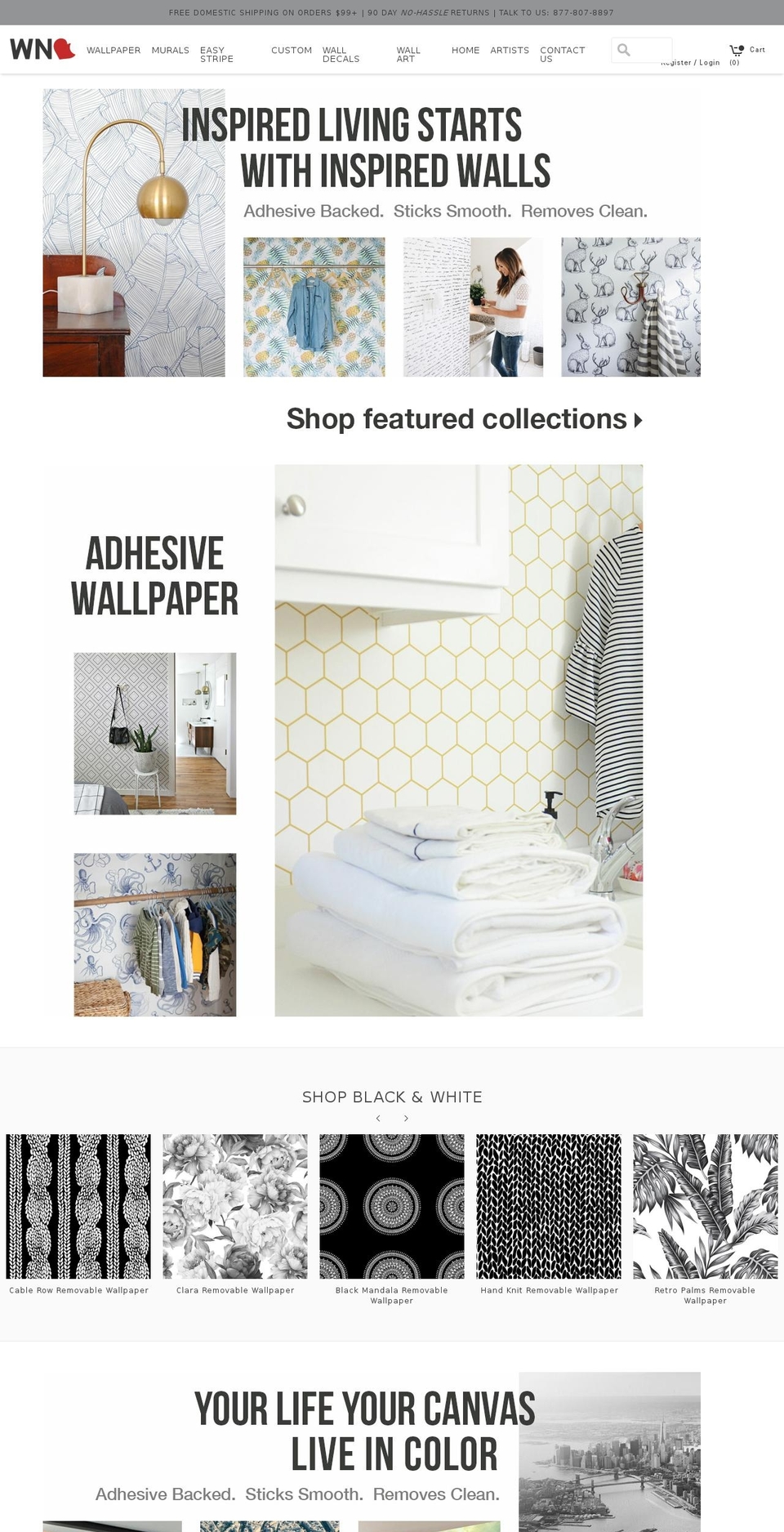 wallsneedlove.com shopify website screenshot