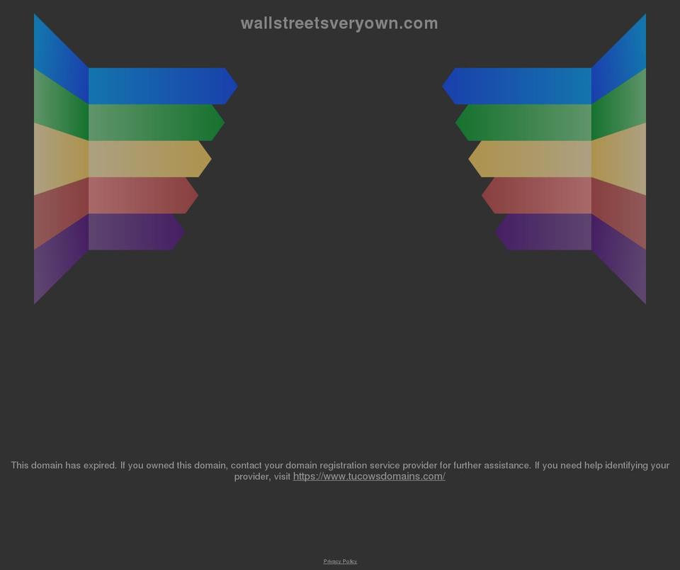 wallstreetsveryown.com shopify website screenshot