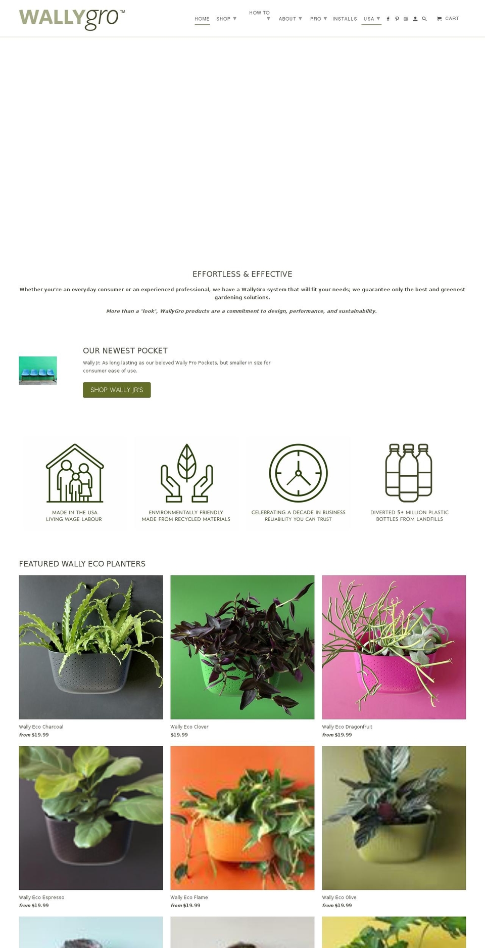 wallygro.com shopify website screenshot