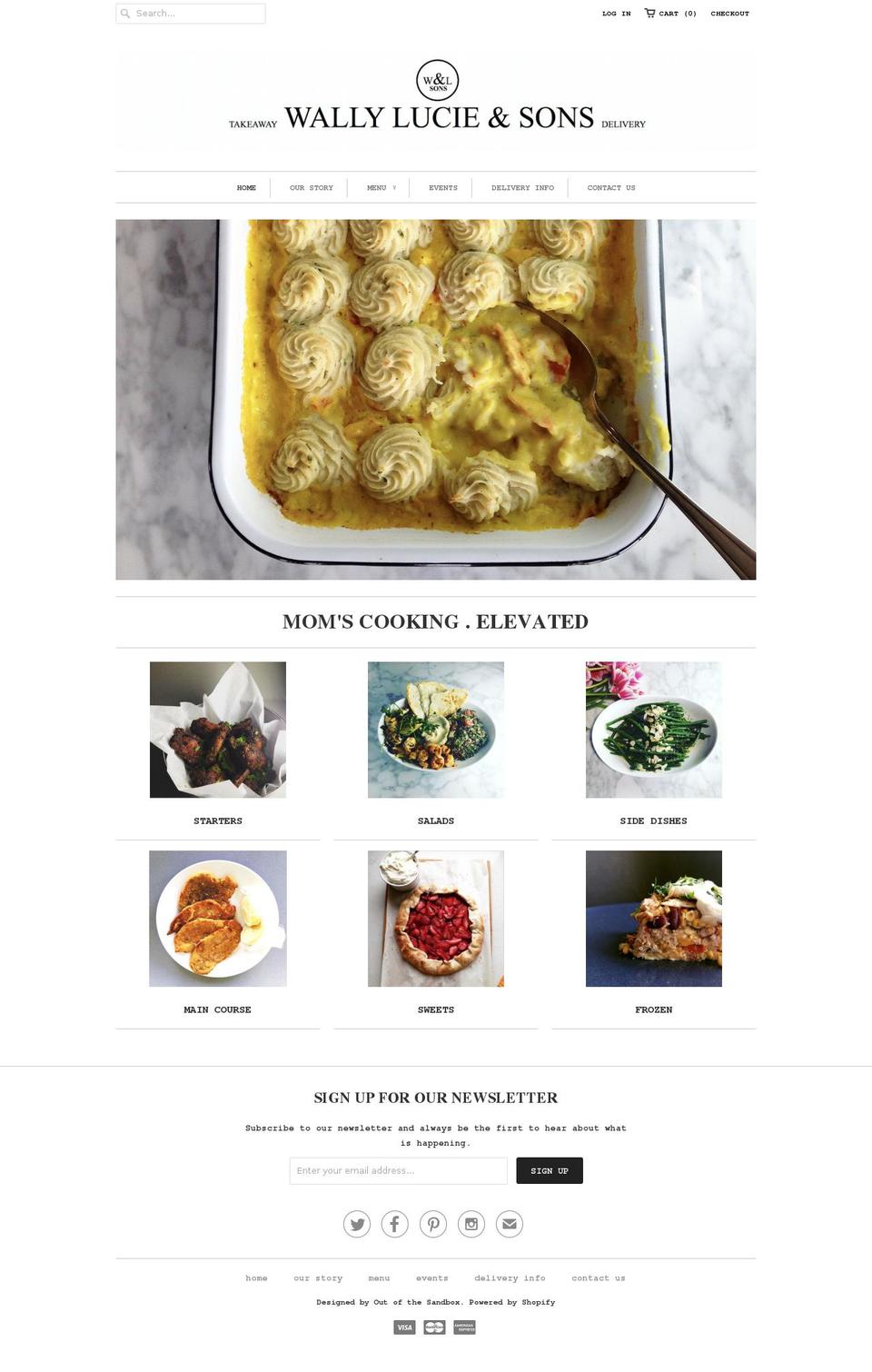 wallylucieandsons.com shopify website screenshot