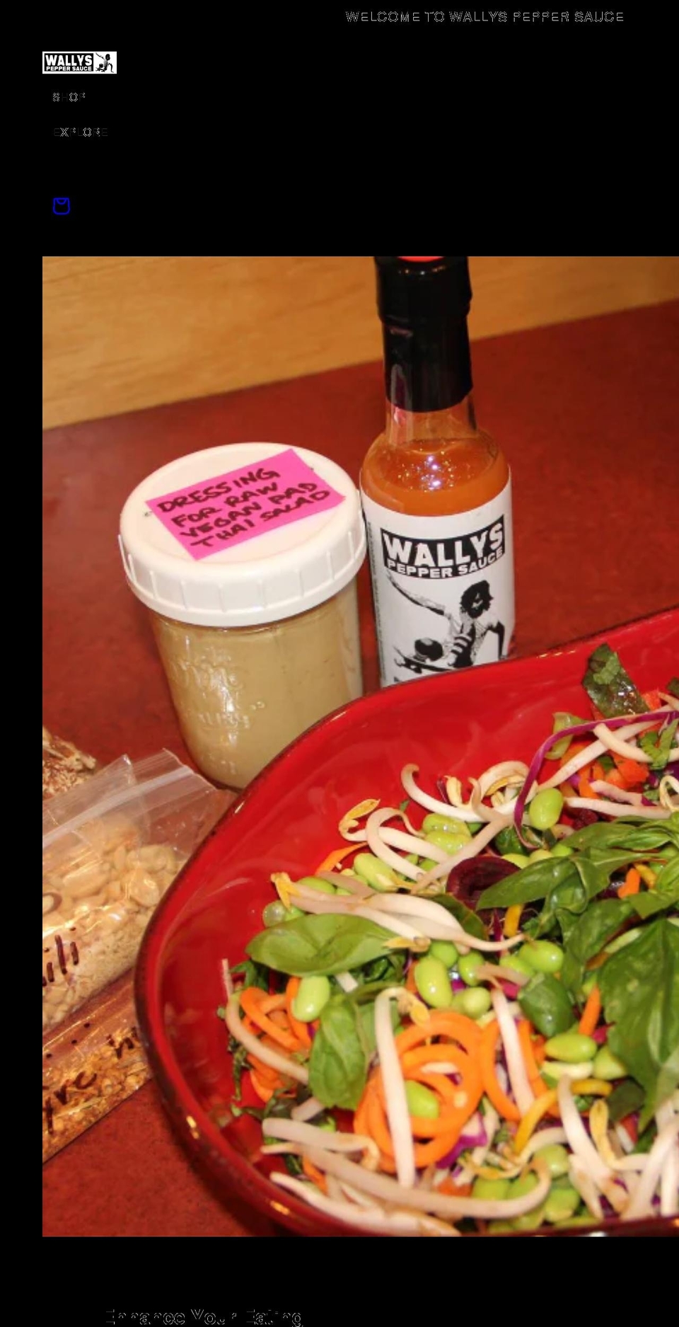 wallyspeppersauce.com shopify website screenshot