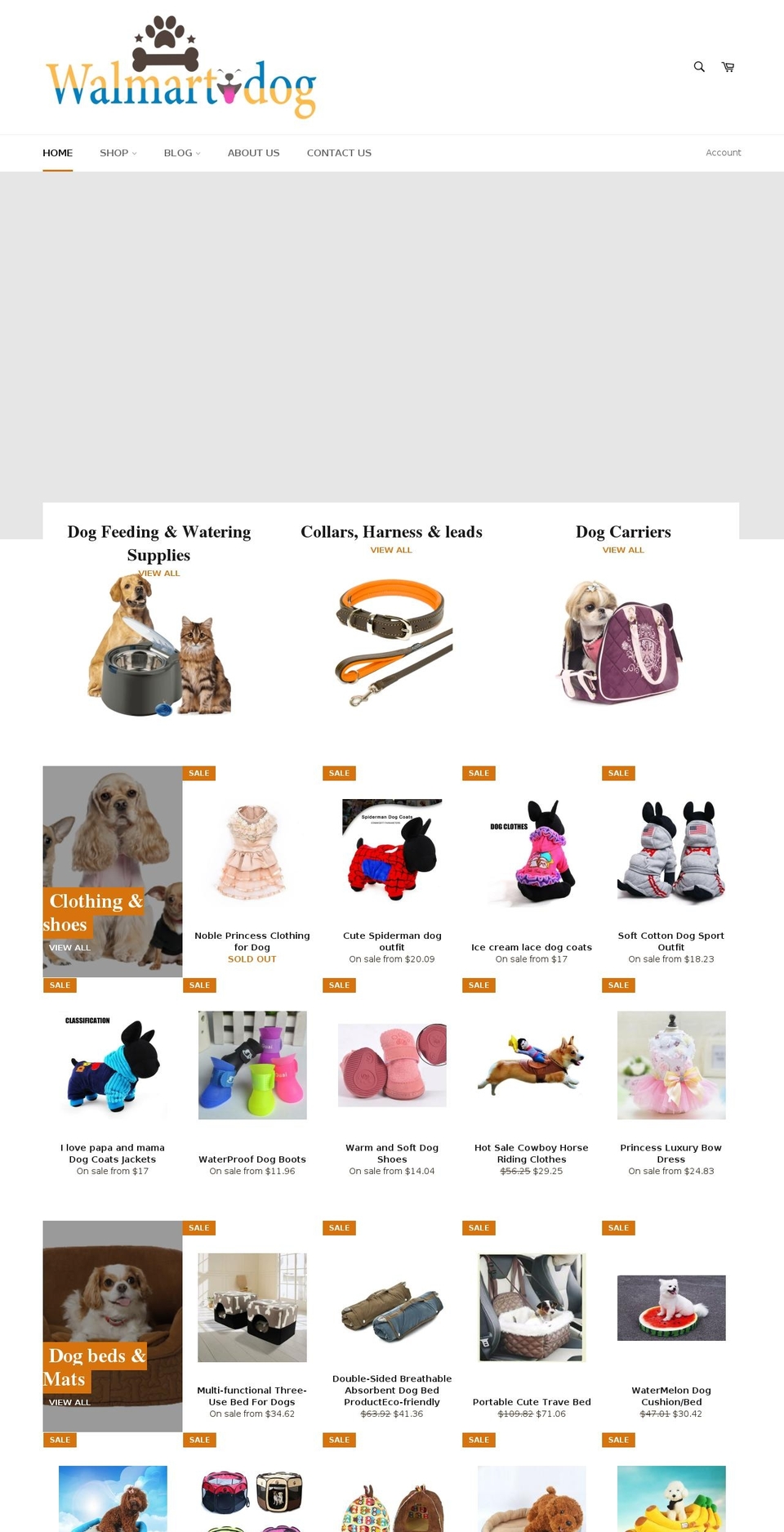 walmartdog.com shopify website screenshot