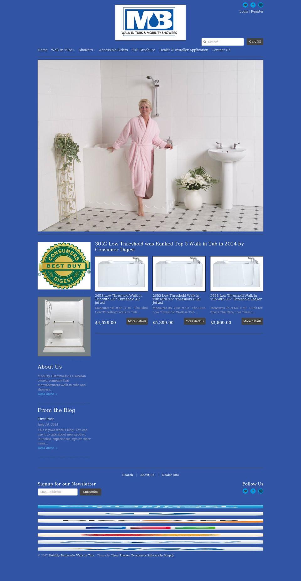 walmartwalkintubs.com shopify website screenshot