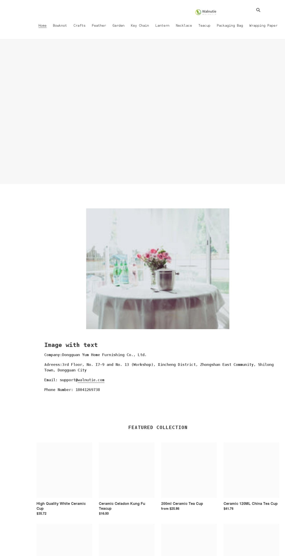 walnutie.com shopify website screenshot