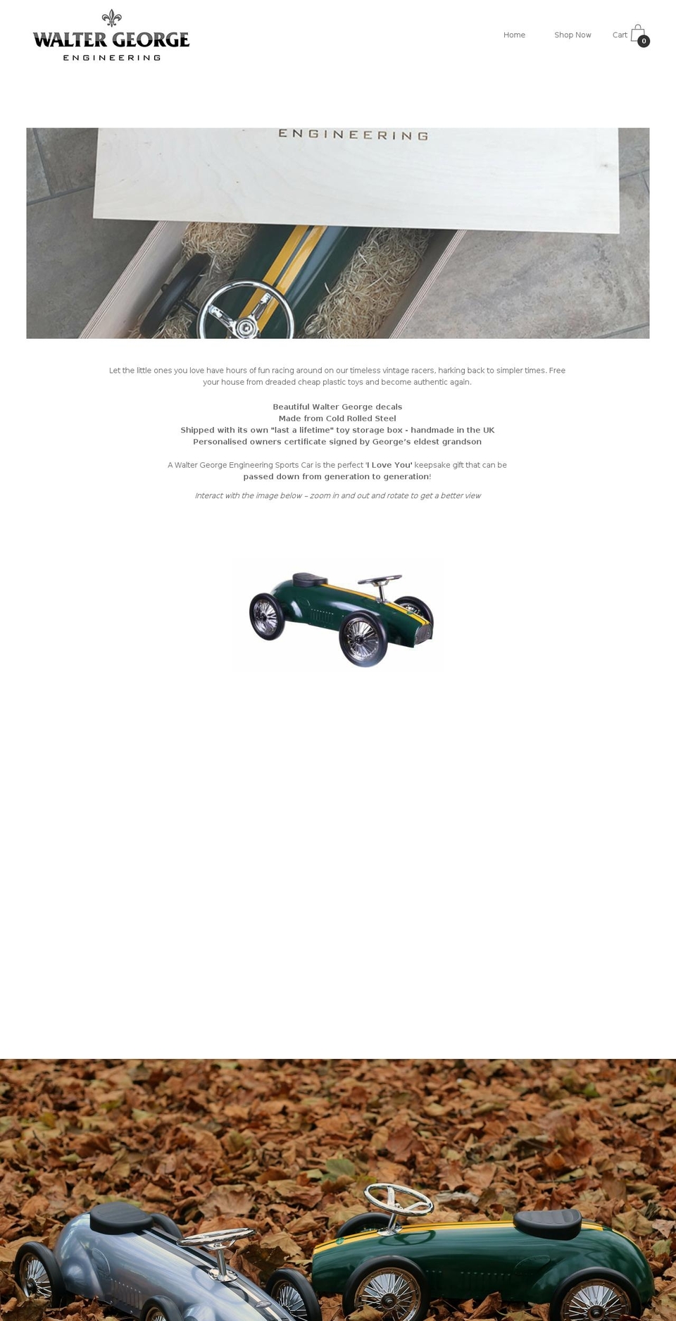 walter-george.com shopify website screenshot