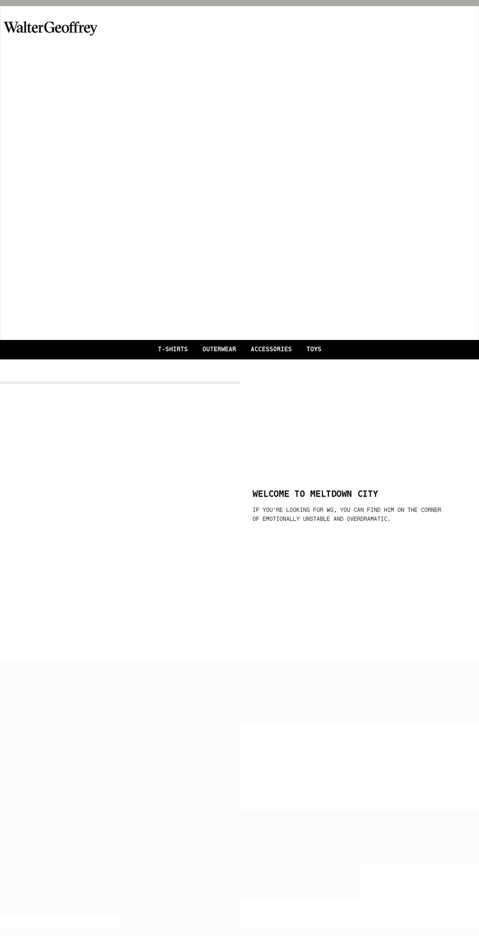 waltergeoffrey.com shopify website screenshot