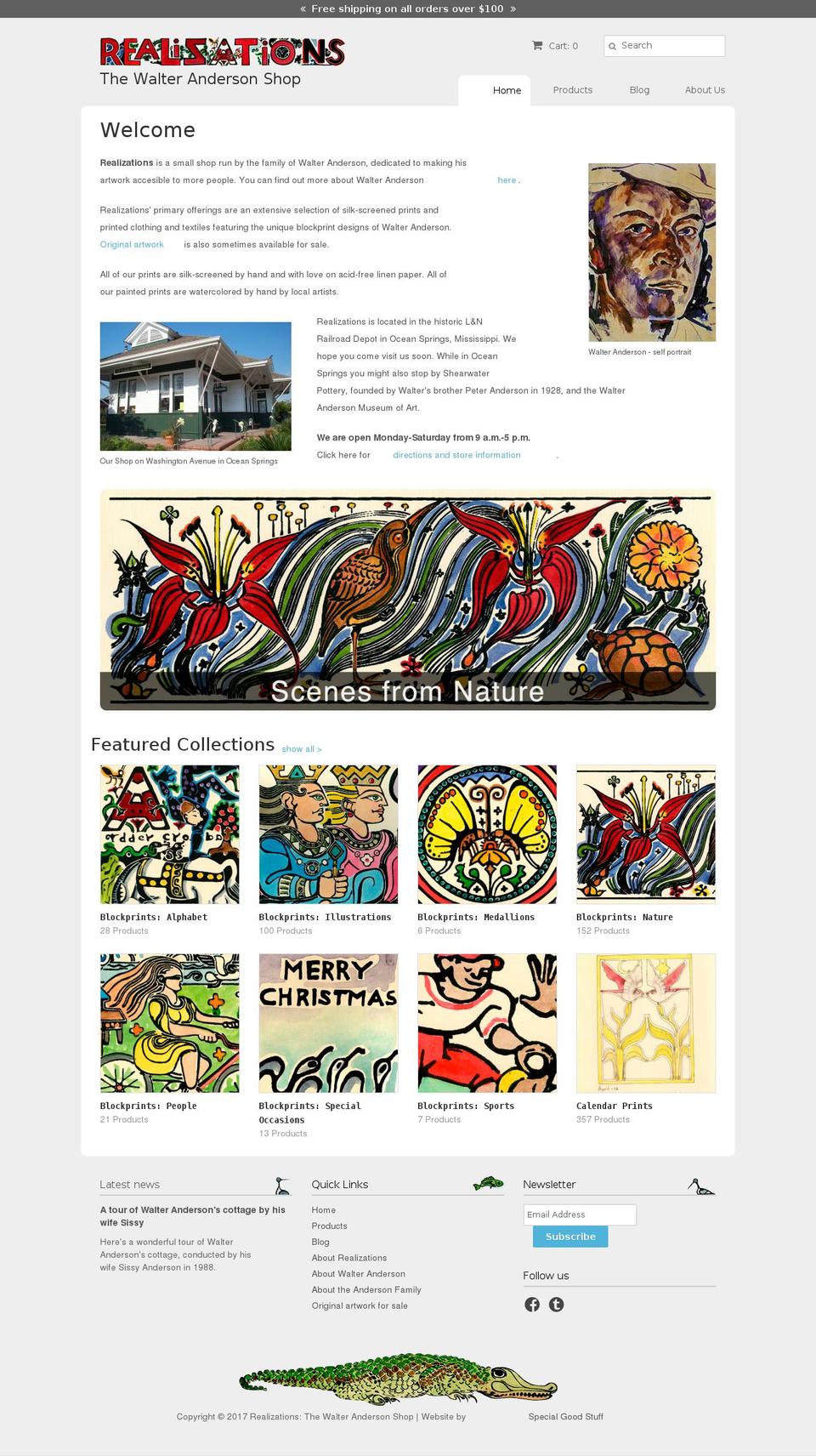 walteringlisanderson.com shopify website screenshot