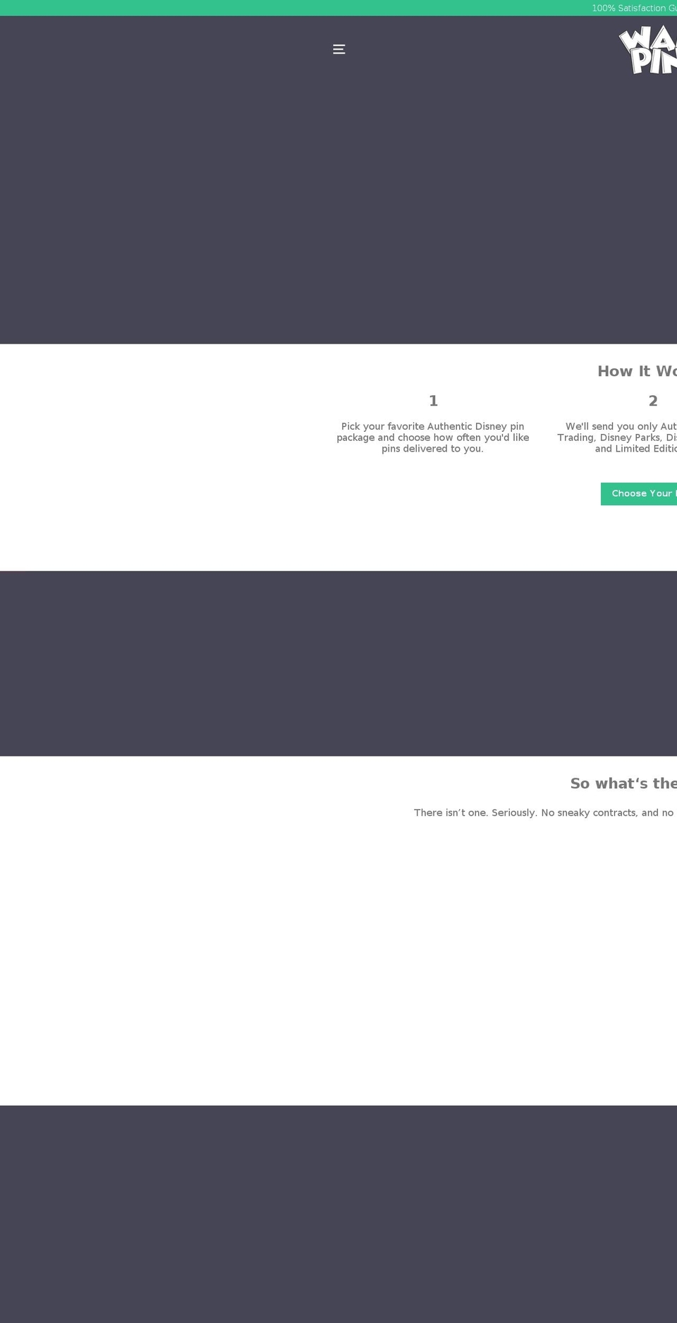 waltpins.com shopify website screenshot