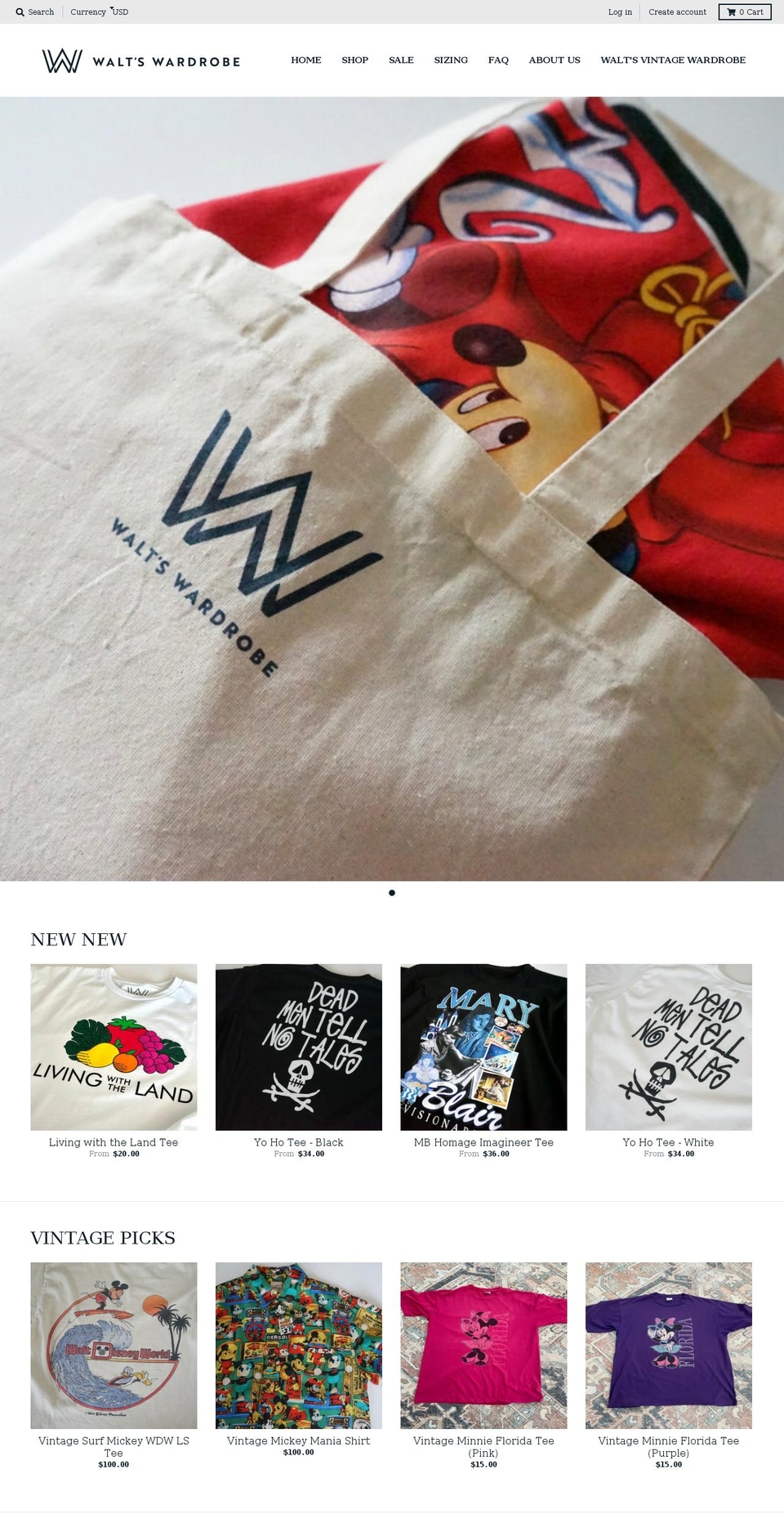 walts-wardrobe.myshopify.com shopify website screenshot