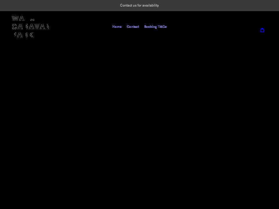 walucaravanpark.com.au shopify website screenshot