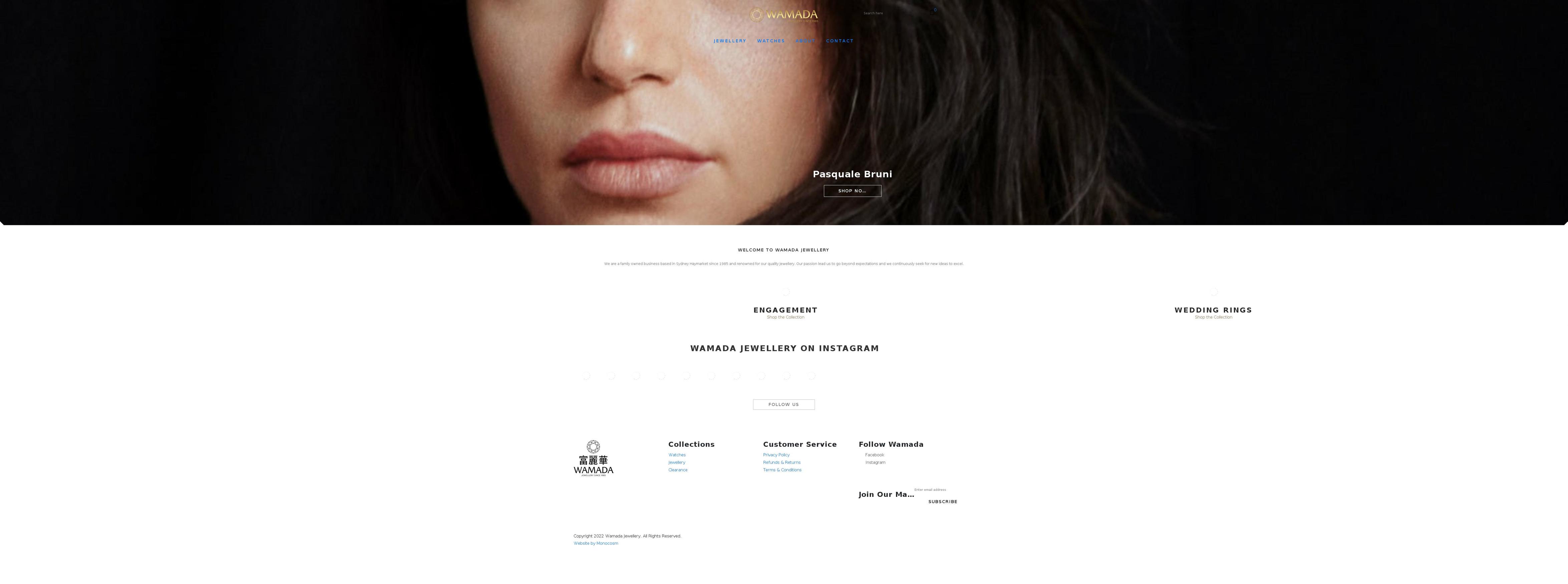 wamadajewellery.com.au shopify website screenshot