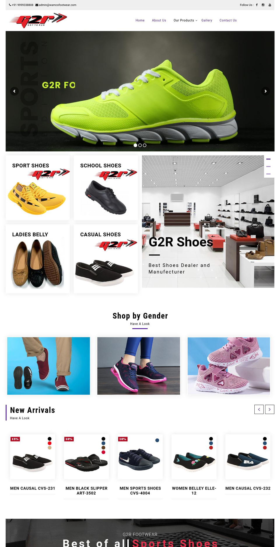 wamcofootwear.com shopify website screenshot