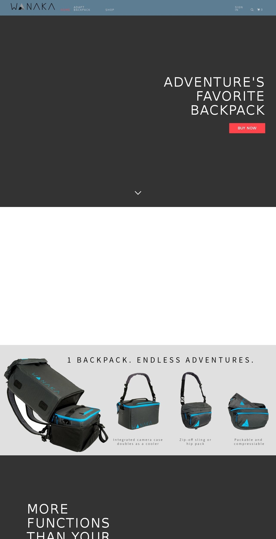 wanakaoutdoors.com shopify website screenshot