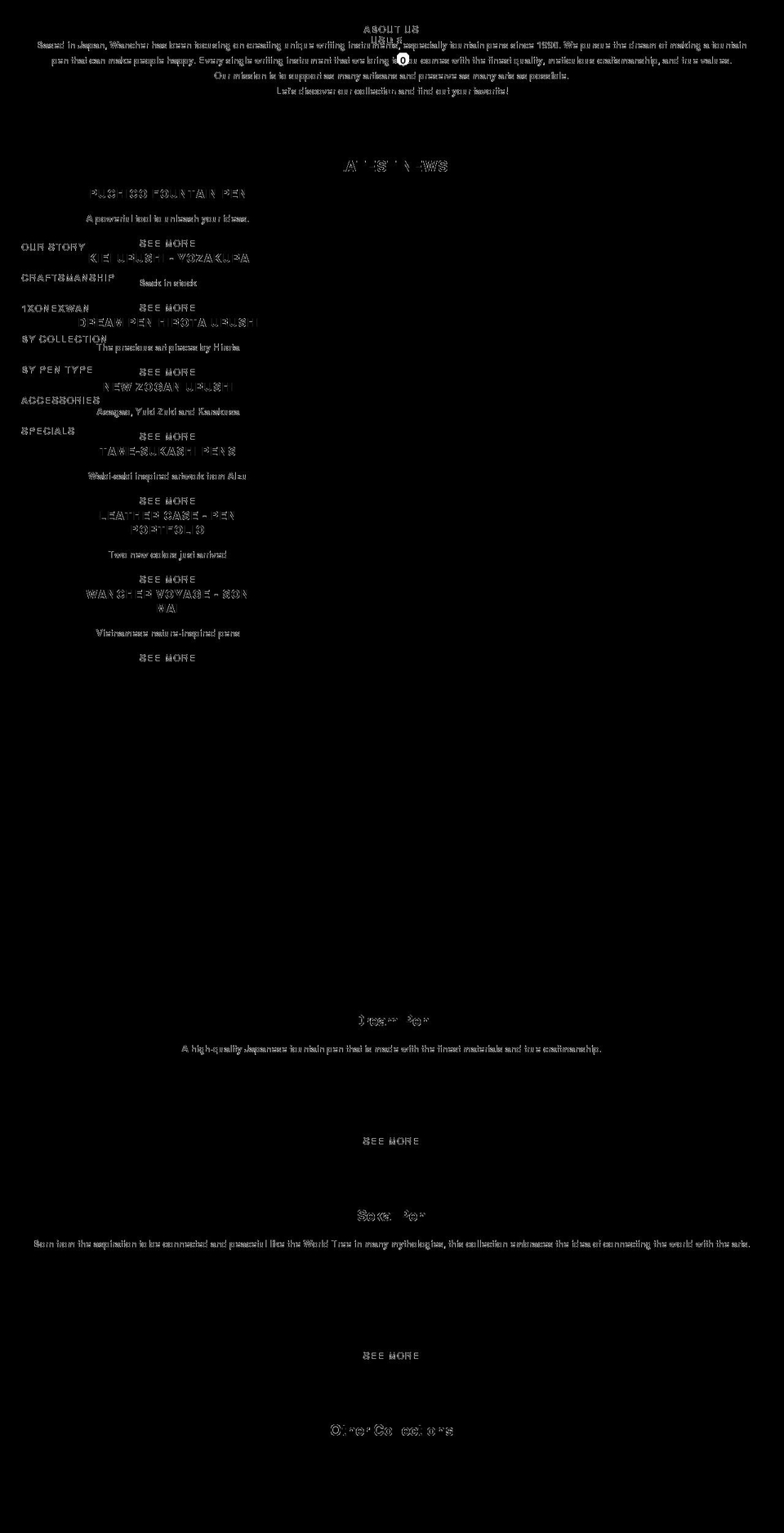 wancherpen.com shopify website screenshot
