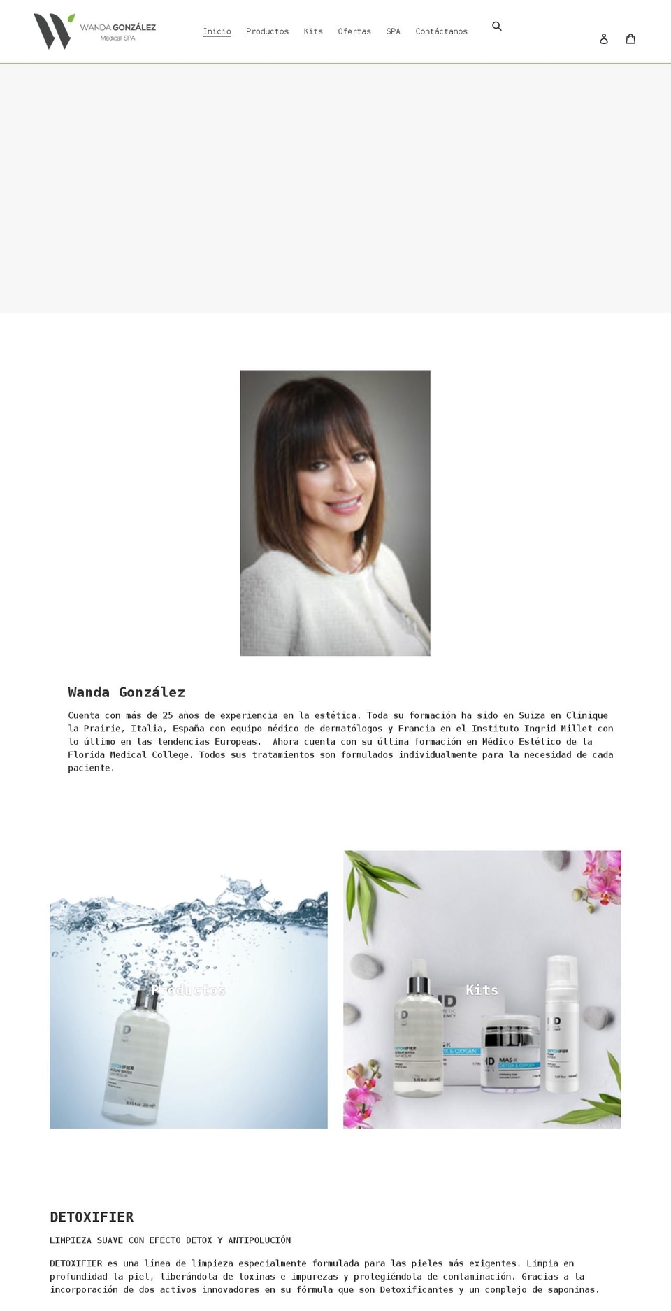 wandagonzalezmedicalspa.shop shopify website screenshot