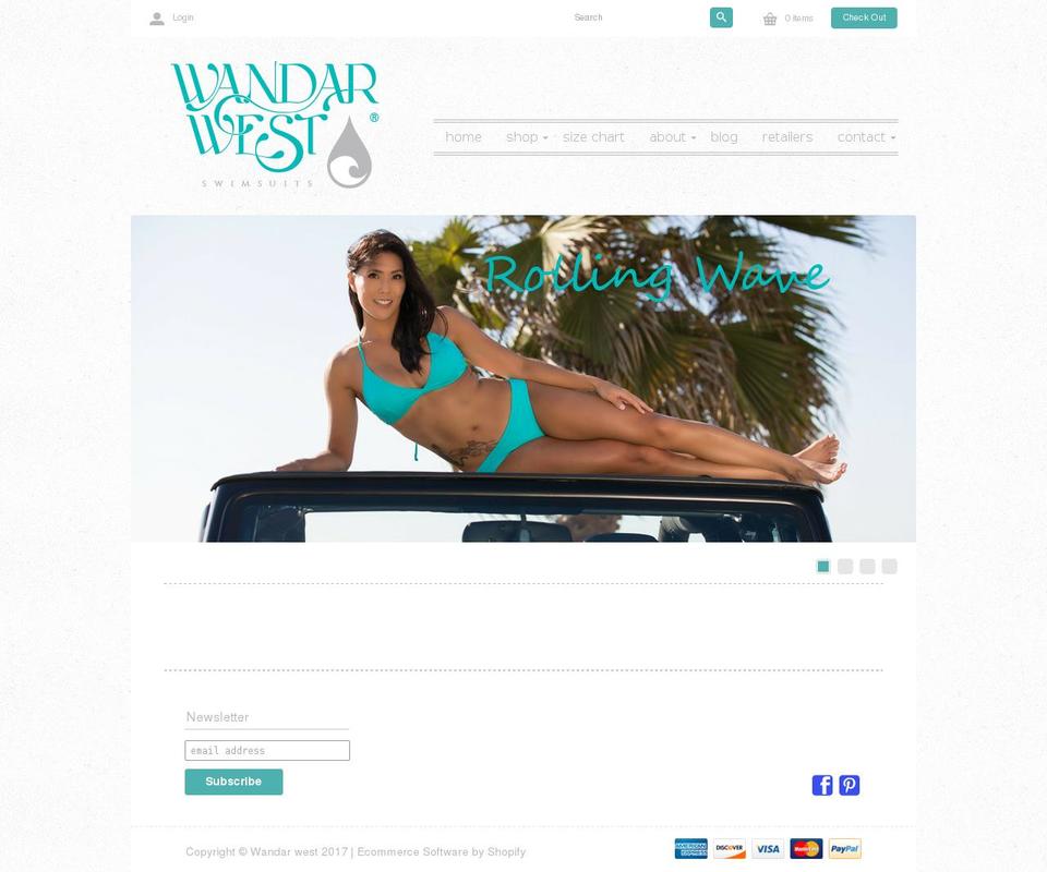 Diverse Shopify theme site example wandarwest.com