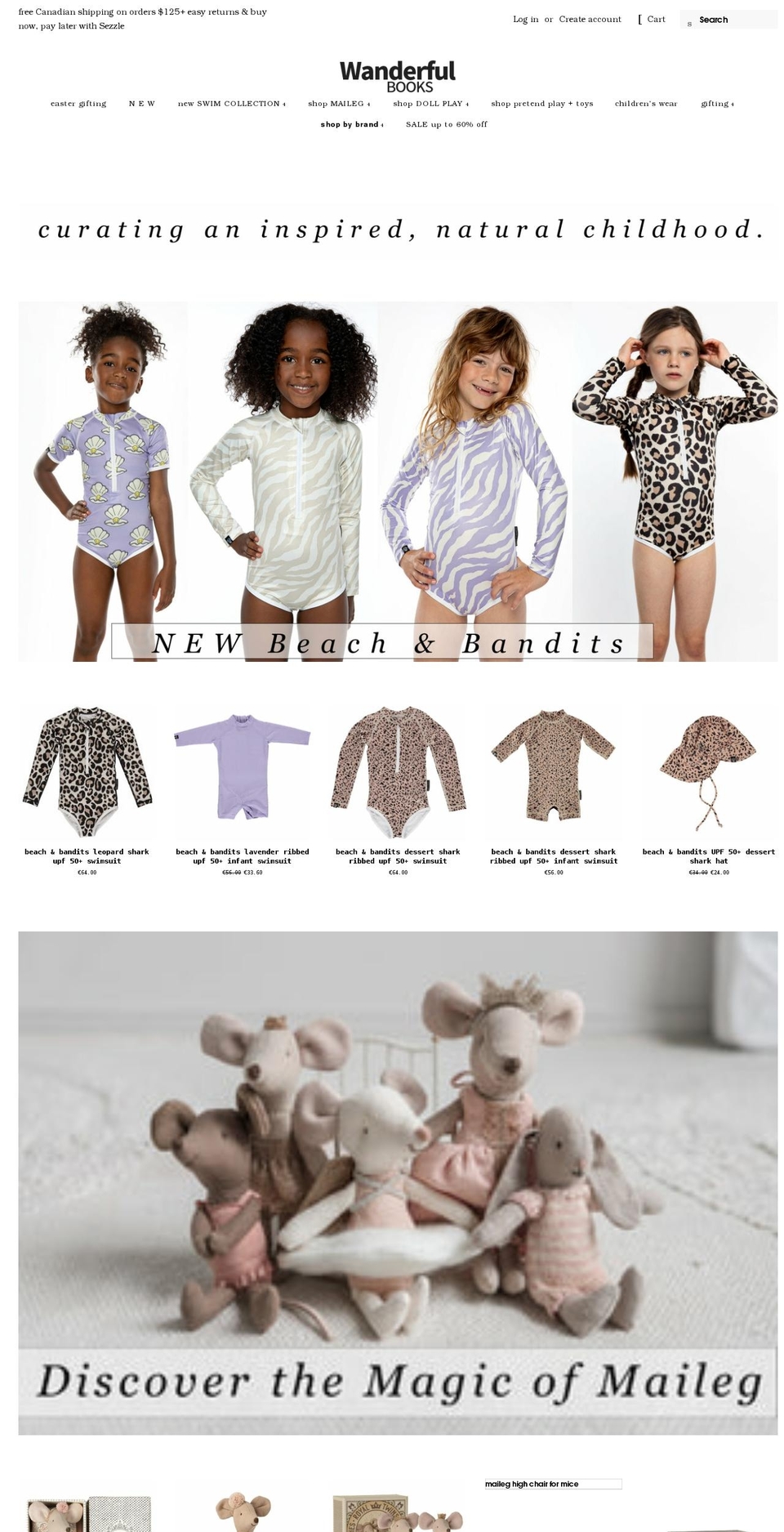 wanderfulbooks.com shopify website screenshot