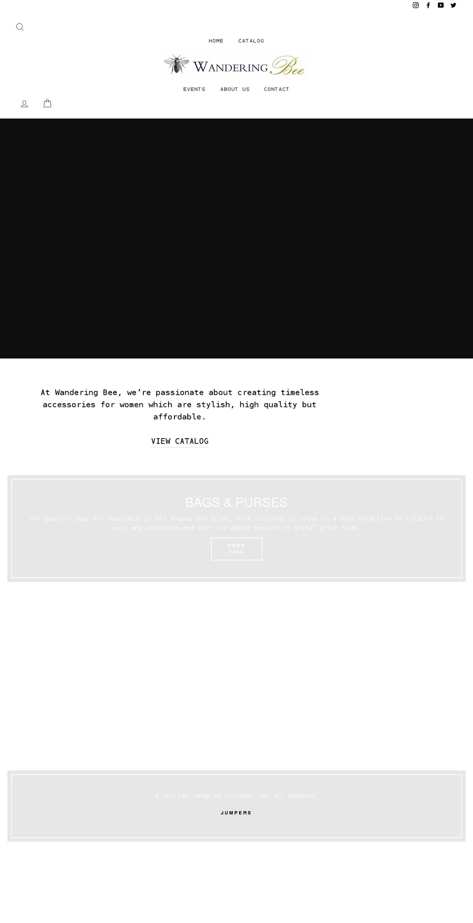 wanderingbee.co.uk shopify website screenshot