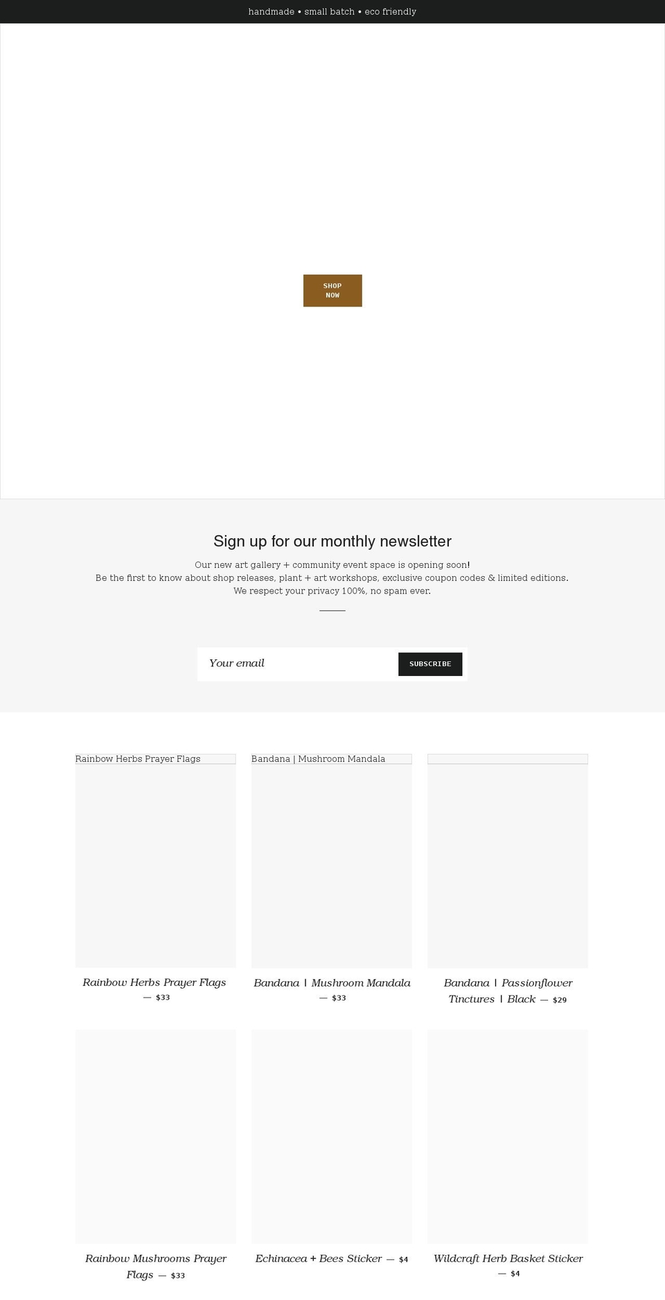 wanderite.com shopify website screenshot