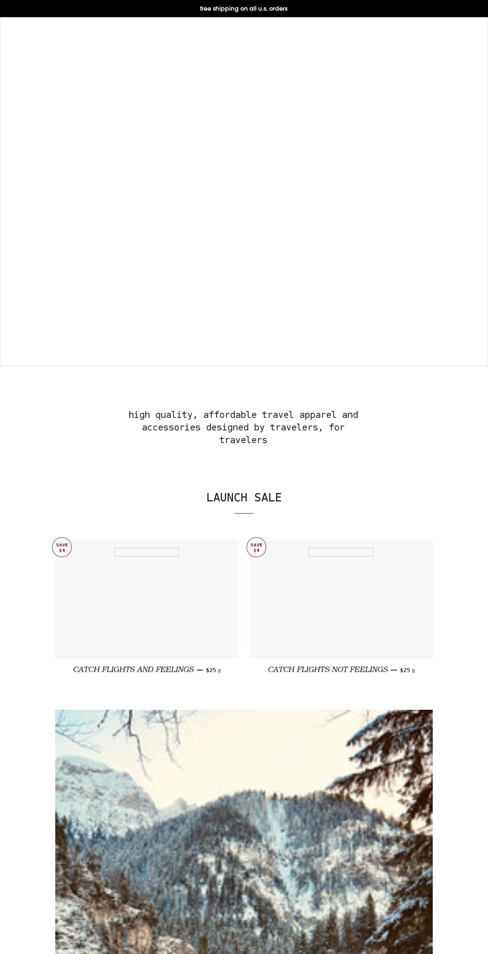 wanderlosttravelapparel.com shopify website screenshot