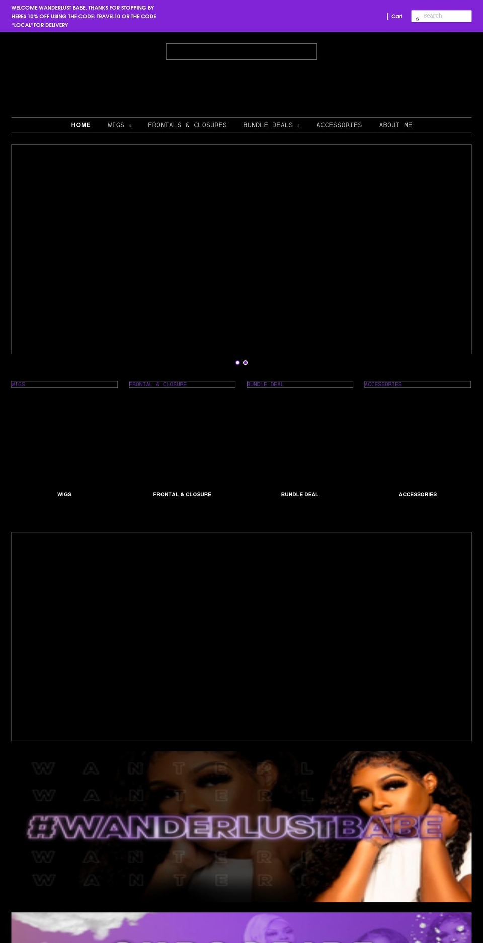 wanderlustminks.com shopify website screenshot