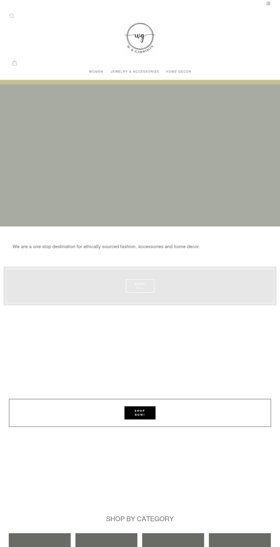 wandgarrison.com shopify website screenshot