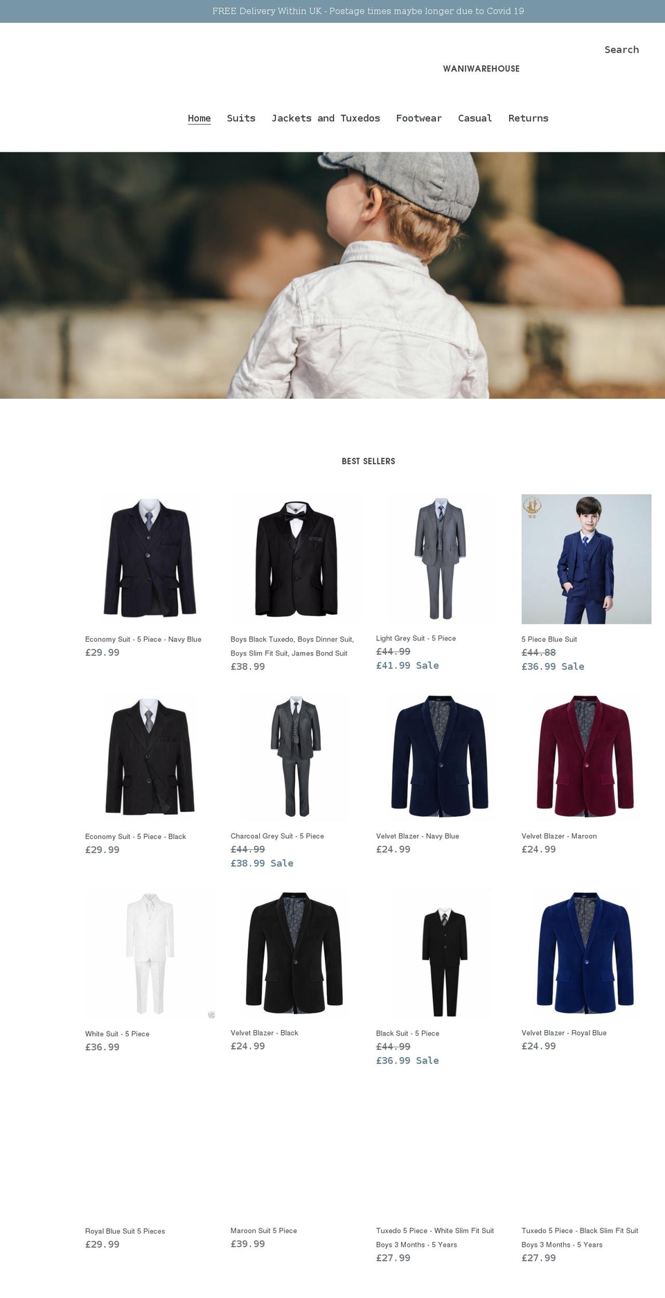 waniwarehouse.com shopify website screenshot