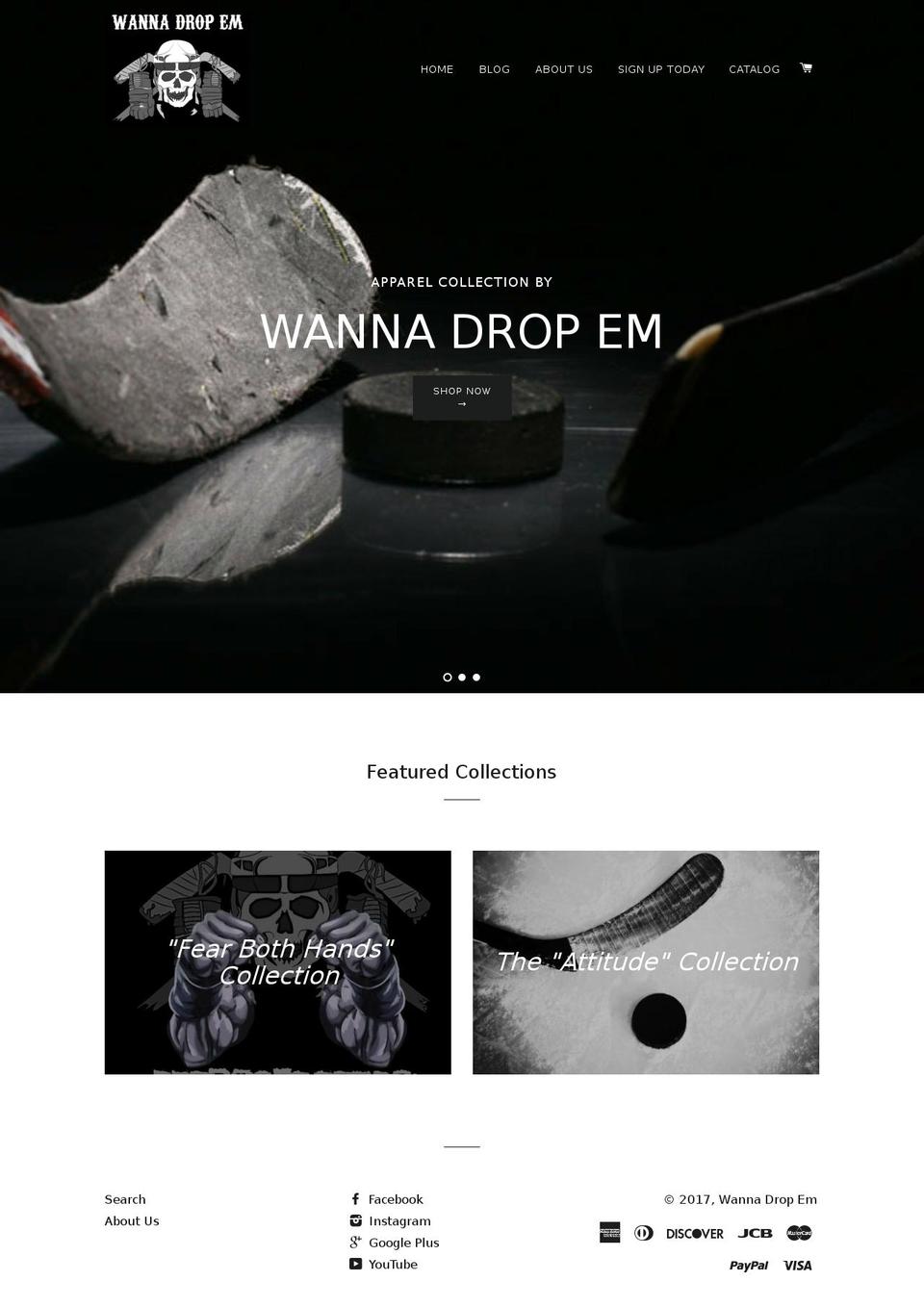wannadropem.com shopify website screenshot