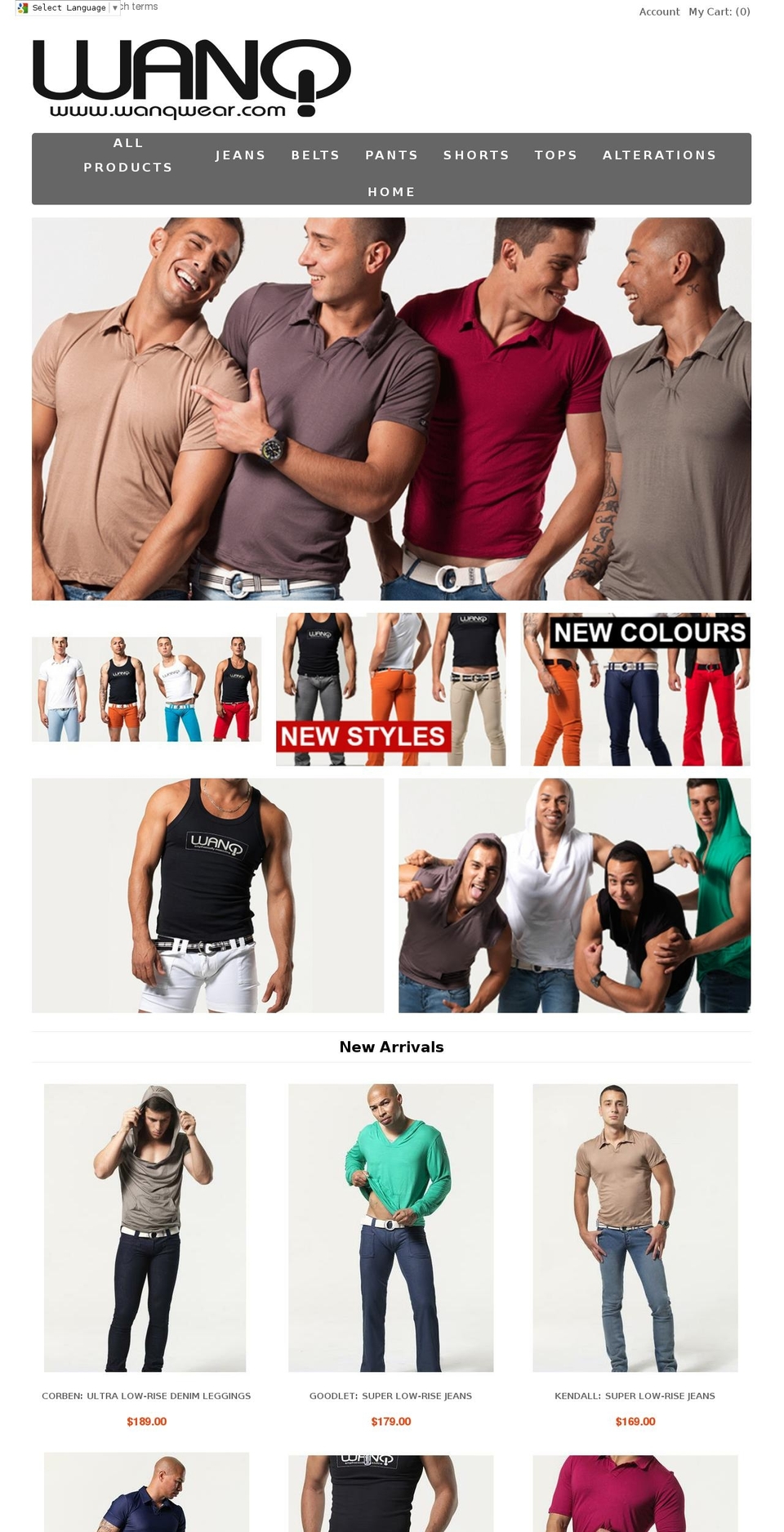 wanqclothing.com.au shopify website screenshot