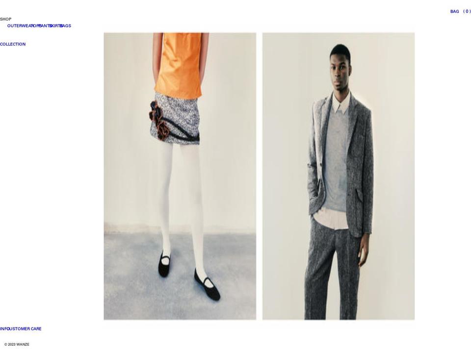 wanzesong.com shopify website screenshot