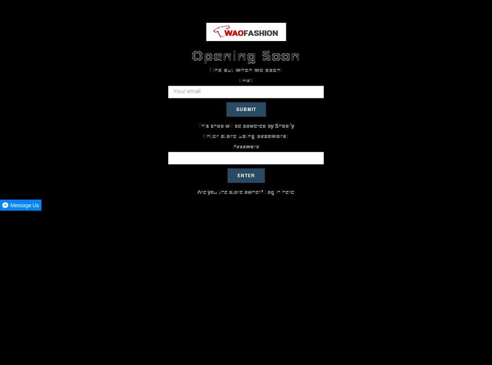 waofashion.com shopify website screenshot