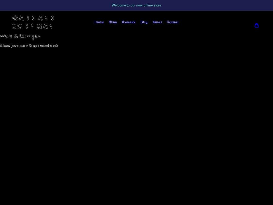 wardandcorrigan.co.uk shopify website screenshot