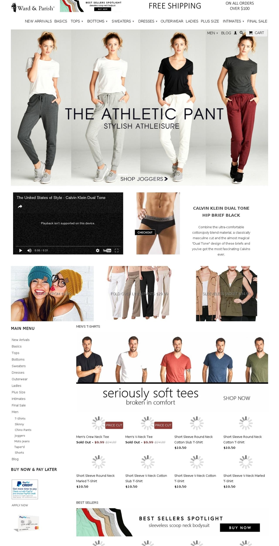 wardandparish.com shopify website screenshot