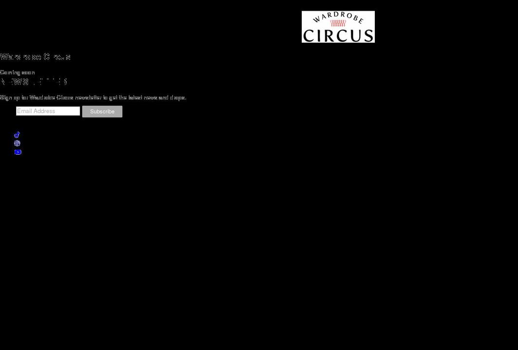 wardrobecircus.com shopify website screenshot