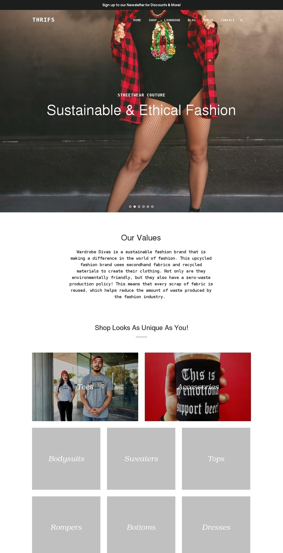 wardrobedivas.com shopify website screenshot