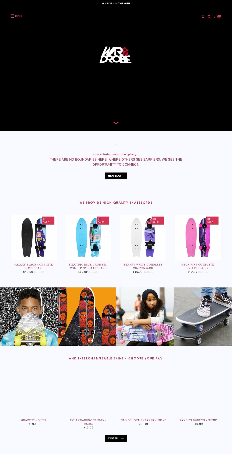 wardrobegalaxy.com shopify website screenshot