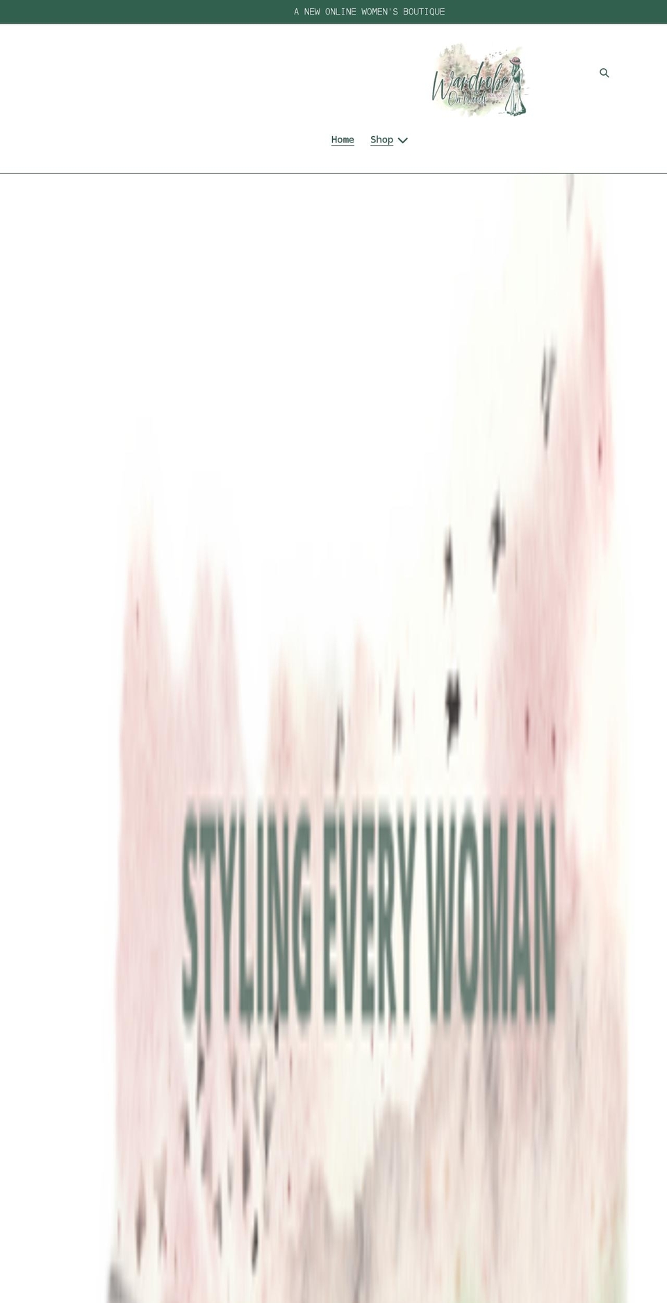 wardrobeonwoodsboutique.com shopify website screenshot